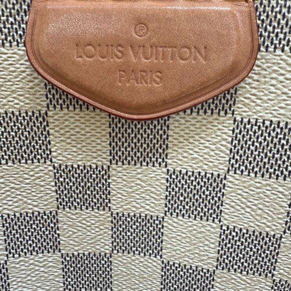 Louis Vuitton Damier Azur Propriano braided handles alcantara lining purse bag - Picture 6 of 16